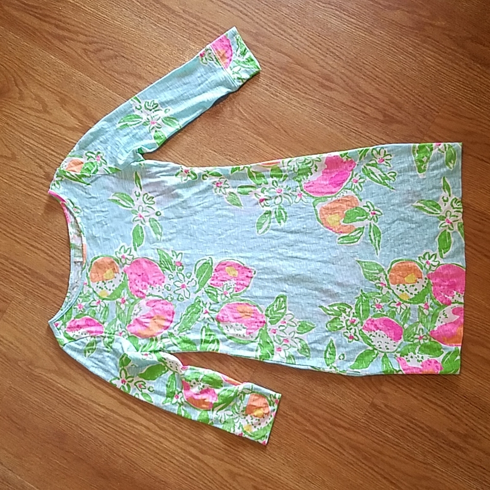 Lilly Pulitzer floral citrus dress